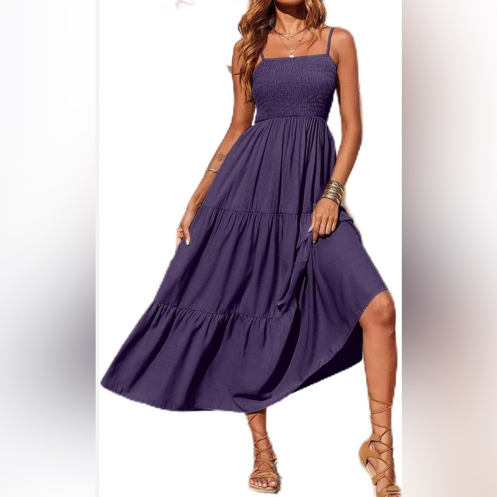 Navy blue strapless dress Size S